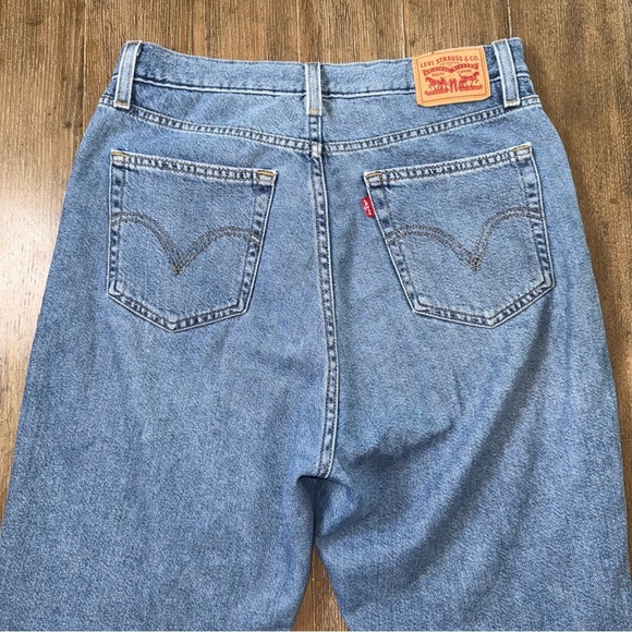 Levi’s Mom Jeans Baggy 90s High Rise Blue Tappered - Picture 11 of 13